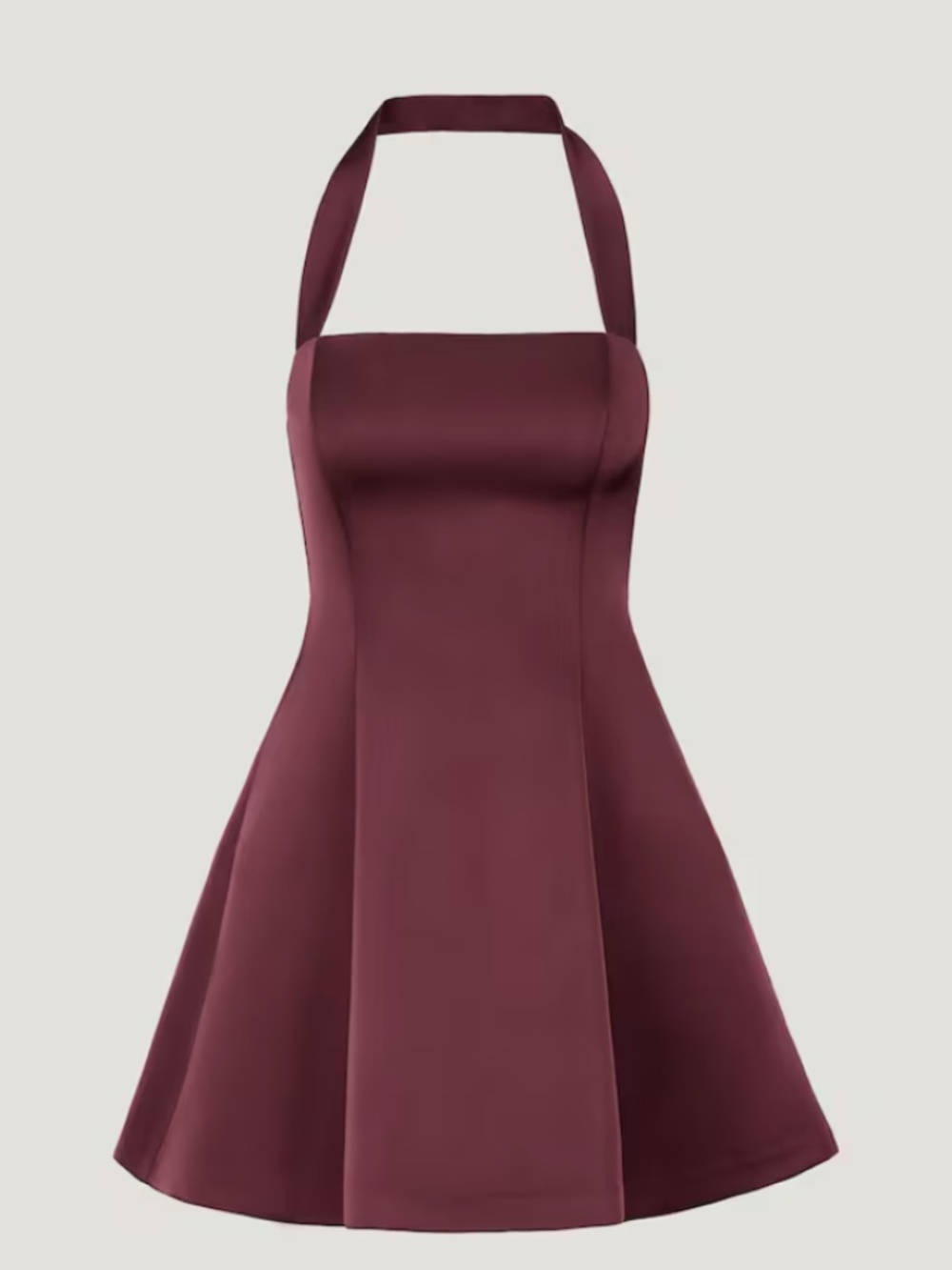 Dynamite -Amaya Satin Halter Mini Dress